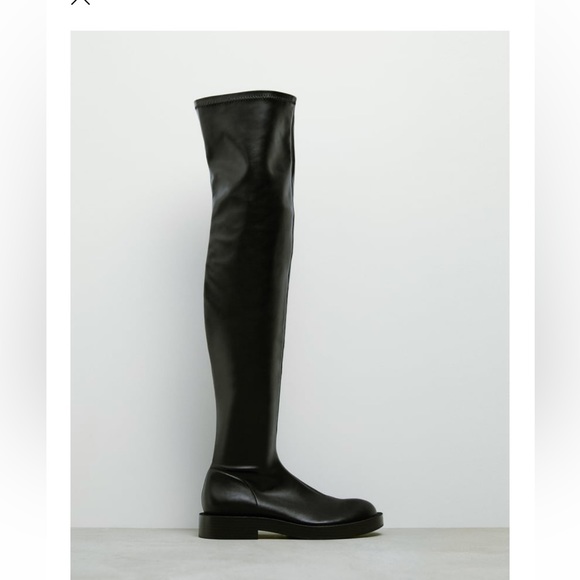 Zara Shoes Zara Flat Over The Knee Boots Poshmark